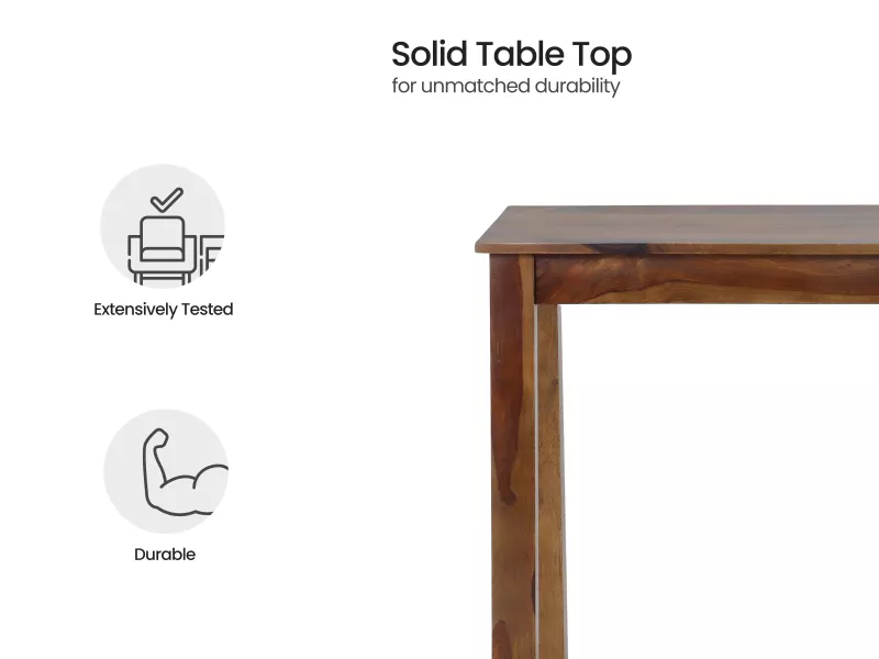 Alexa Study Table with Wooden Chair and Bookshelf